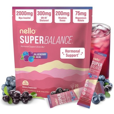 Balance Hormones Naturally - Nello Superbalance Drink Mix 20 Servings