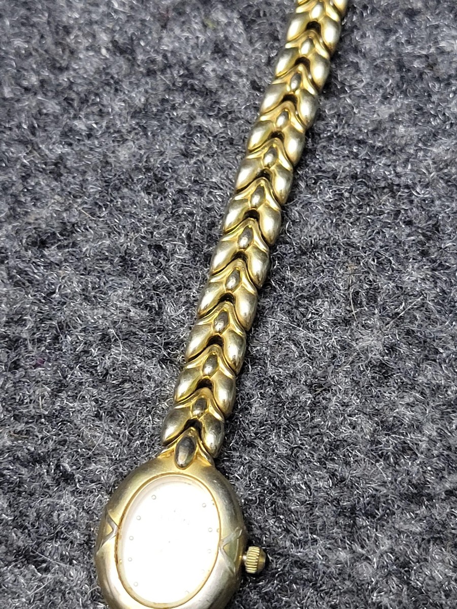 Vtg Elgin Dainty El158 Gold Tone Quartz Women's Wrist Watch for