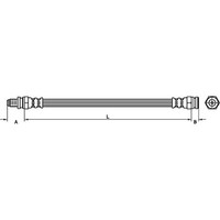 Metzger 4114090 Bremsschlauch FüR Smart Fortwo City 450 452