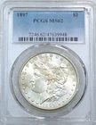 1897 P Morgan Silver Dollar PCGS MS62 Frosty Luster Just Graded New Holder R267Q
