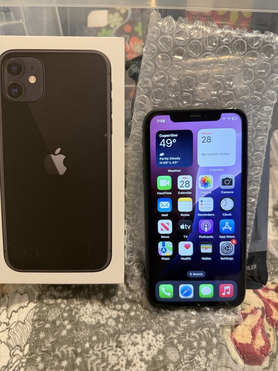 iPhone 11 Unlocked Black 256 Gb 94% Battery Health Excellent