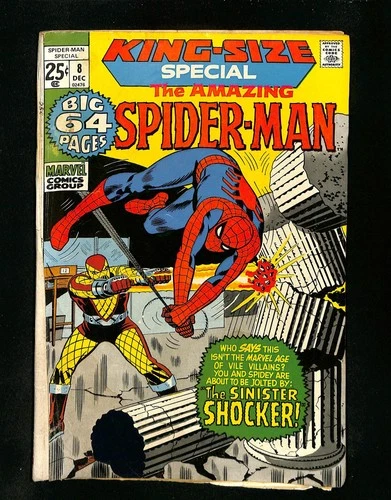 Amazing Spider-Man Annual #8 Shocker! Stan Lee script! John Romita! Marvel 1971