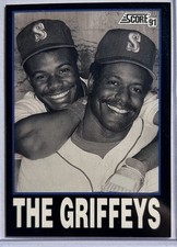1991 Score - Ken Griffey Jr and Ken Griffey Sr. #841