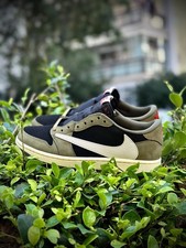New Fashion AJ1 Retro Low Travis Sc0tt Black Olive Unisex Sneakers