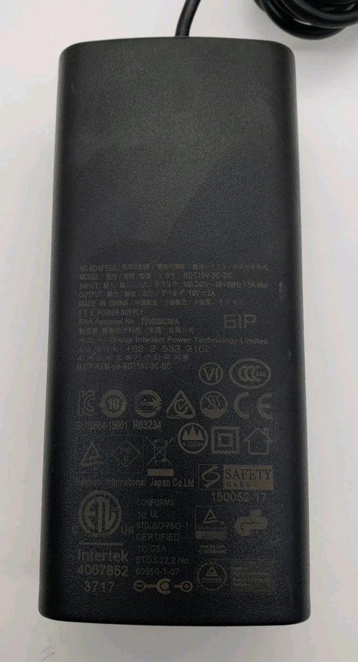 Adaptador de CA NDT19V-3C-DC 19V Altavoz Bluetooth Portátil OEM JBL/Harman Kardon Foto 4 de 4