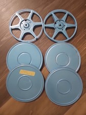 8mm 7" Matching Blue Metal Reels With Storage Cans