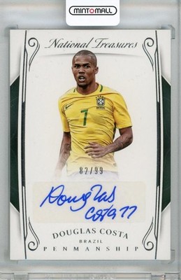 2018 Panini National Treasures Douglas Costa Penmanship Auto /82