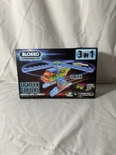 Blokko LED Powered Building System Light FX Copters 49pc Rebuilds 3 Models D5