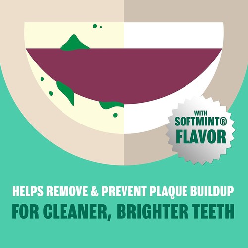 Advanced PreBrushing Risciacquo Dentale - Menta Morbida, 24 Fl Oz Confezione da 3, Antiplacca - Foto 4 di 12