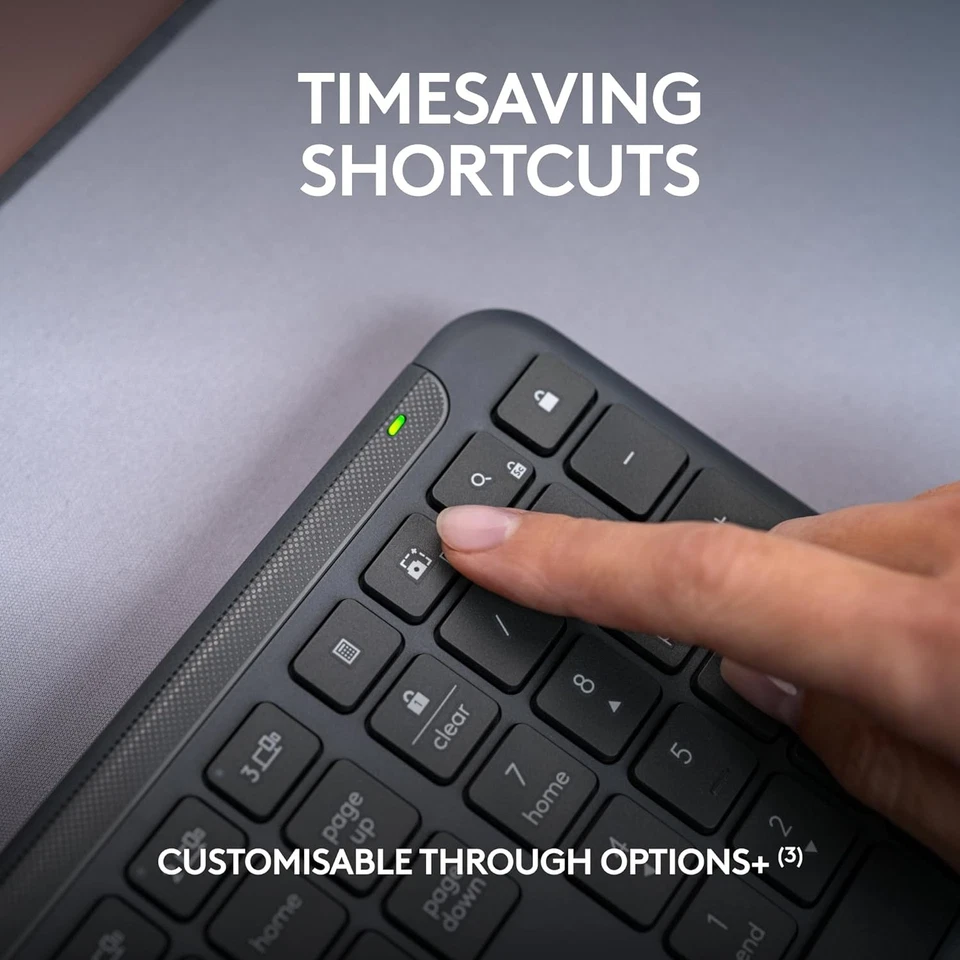 Logitech Signature Slim MK950 for Business Wireless Keyboard and Mouse Combo, Qu - Image 3 of 4