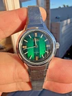 Seiko Automatic Watch Women 27mm Green Checkered Dial 2411-0060 Runs