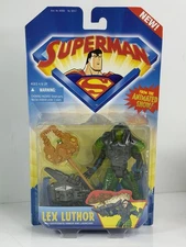 Lex Luther w/Kryptonite Armor Superman Animated Show Action Figure 1996 Kenner