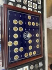 Danbury Mint JFK Half Dollar Collection 1964-2014 Partial set 33 coins w/ case