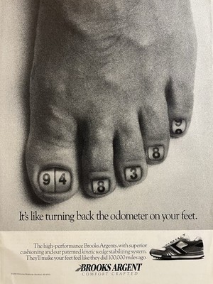 Brooks Agent Shoe Ad                   It's Like Turning Back The Odometer On...