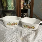 2 Corning Ware Spice of Life 2 3/4 Cup Sm. Casserole P-43-B Made in USA Vintage