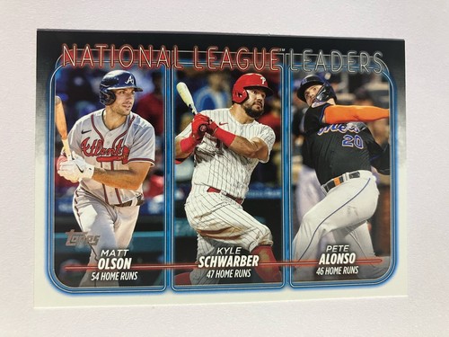 2024 Topps #260 Matt Olson / Pete Alonso / Kyle Schwarber | Baseball C