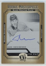 2021-22 upper deck the cup print plate black auto Grigori Denissenko Auto 1/1