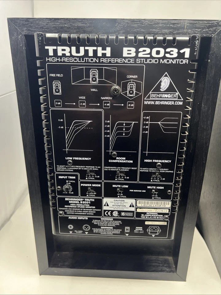 2 Behringer Truth B2031 Active 2-Way Reference Studio Monitor Speaker. Tested!! - Image 3 of 4
