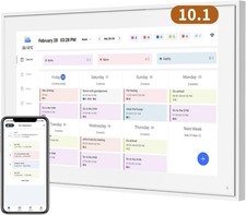 Calendar 10.1 Inch Digital Chore Chart, 10.1inch-White, white
