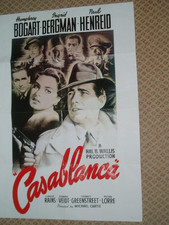 CASABLANCA                    film POSTER   Humphrey Bogart ,Ingrid Bergman +