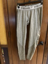 Gymshark Pants Women Large Green Leggings Pull On Dry Stretch Athleisure