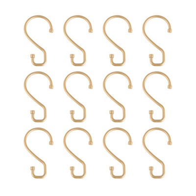 Bath Bliss 12er Pack Duschvorhangringe | Abmessungen: 3,1'' x 1,8' x 0,24'' | S