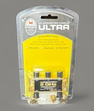 MONSTER CABLE Ultra Video Splitter 2GHz Four-Way Splitter TV Video Devices 4 Way