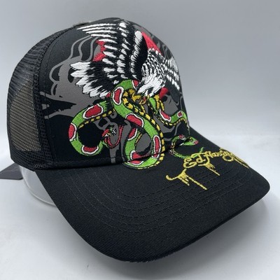 Ed Hardy Trucker Hat Adult Snapback Baseball Cap Embroidered Eagle