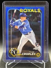 Tyler Cropley 2024 Topps Chrome Blue Refractor #19/150 (RC) - Royals