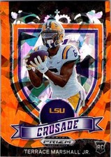 2021 Panini Prizm Draft Picks Collegiate #180 Terrace Marshall Jr. Red Ice