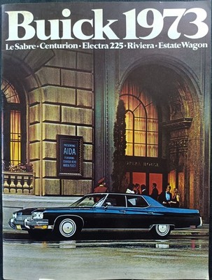 1973 Buick LeSabre,Centurion,Electra,Riviera,Estate Wagon Sales Brochure 24pgs