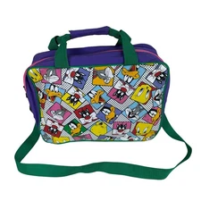 Vintage 1990s Looney Tunes Warner Bros. Rectangular Satchel Shoulder Bag Handled