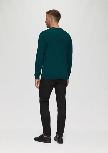 s.Oliver Herren Pullover Baumwolle Basic Strickpullover V-Ausschnitt Farben - Bild 12 von 92