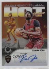 2023-24 Panini NBA Hoops Premium Stock Hot Signatures Damian Jones Auto 1pe0