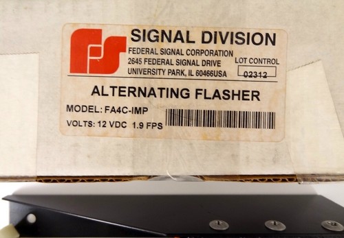 Federal Signal Corp. FA4C-IMP Alternating Flasher, NEW OLD STOCK - Picture 2 of 11