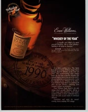 2000 Evan Williams Single Barrel Vintage Bourbon Whiskey Of The Year Vintage Ad