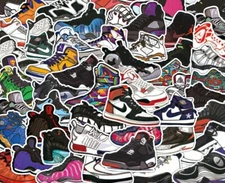 100 pcs  Hypebeast Shoe Sneaker Stickers Skateboard FAST SHIPPING