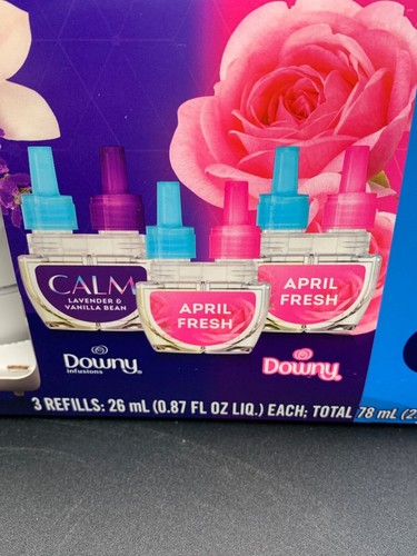 Febreze Plug Scent Booster Starter Kit With 3 Refills Lavender Vanilla & April F - Picture 2 of 5