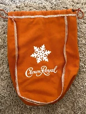 Crown Royal Caramel Bag Orange Gold Drawstring Embroidered New 750 ml Limited Ed