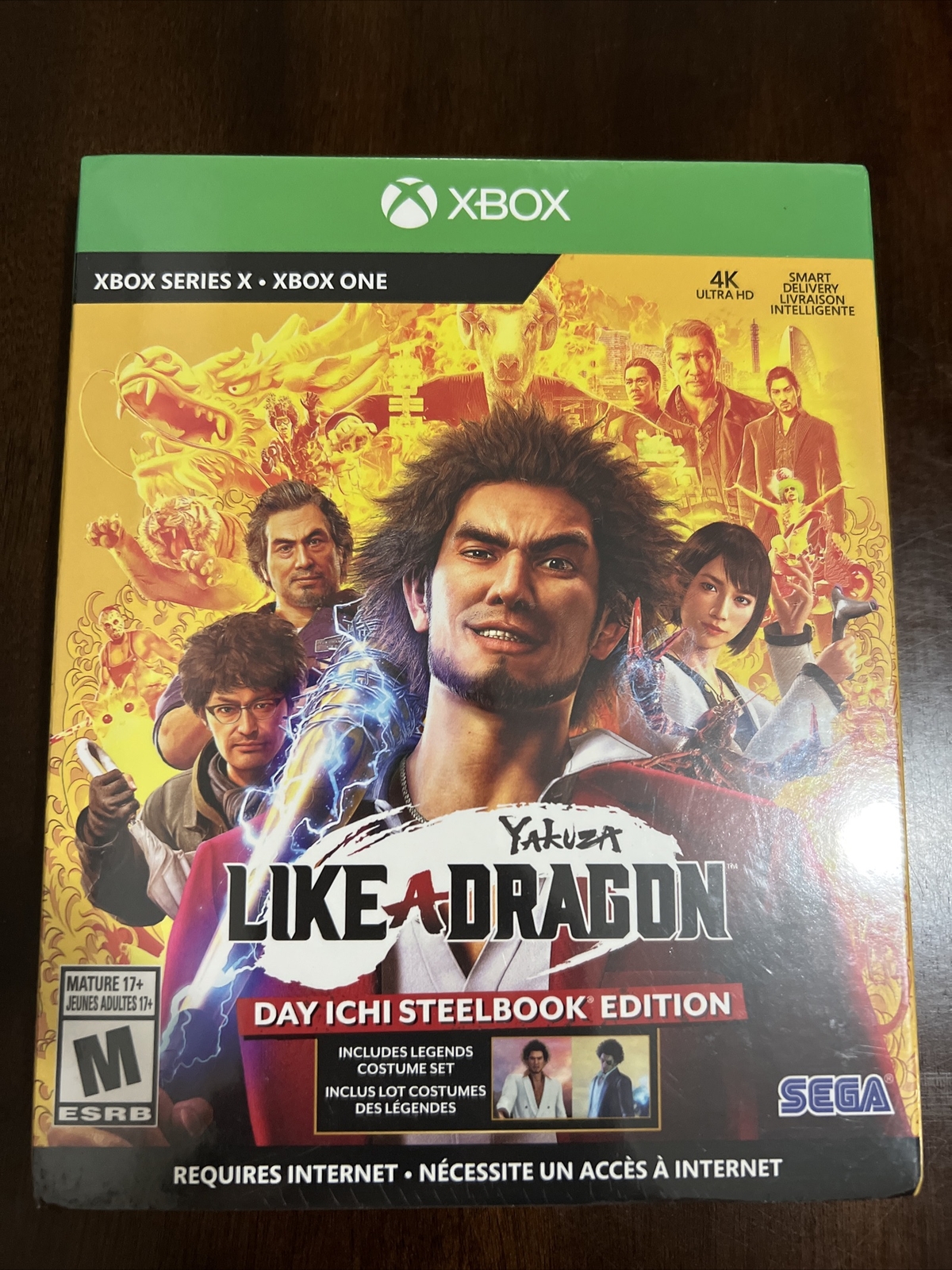 XBOX SERIES X / ONE YAKUZA LIKE A DRAGON DAY ICHI STEELBOOK EDITION GAME ~ NEW ~-image