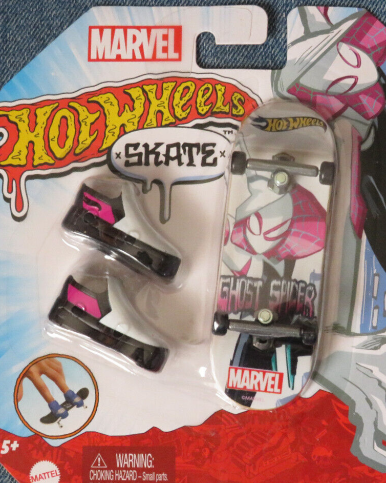 Hot Wheels Skate De Dedo Com Tenis Marvel Ghost Spider no Shoptime