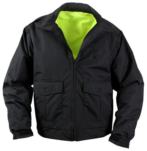 Rothco Reversible Hi-Visibility Uniform Jacket - Yellow/Black - Picture 2 of 3