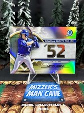 2023 Bowman Baseball Gavin Cross Royals Scouts Top 100 Chrome Insert BTP-52