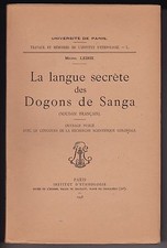 Rare Michel Leiris La Langue Secret Of Dogons Of Sanga Ethnology Linguistics