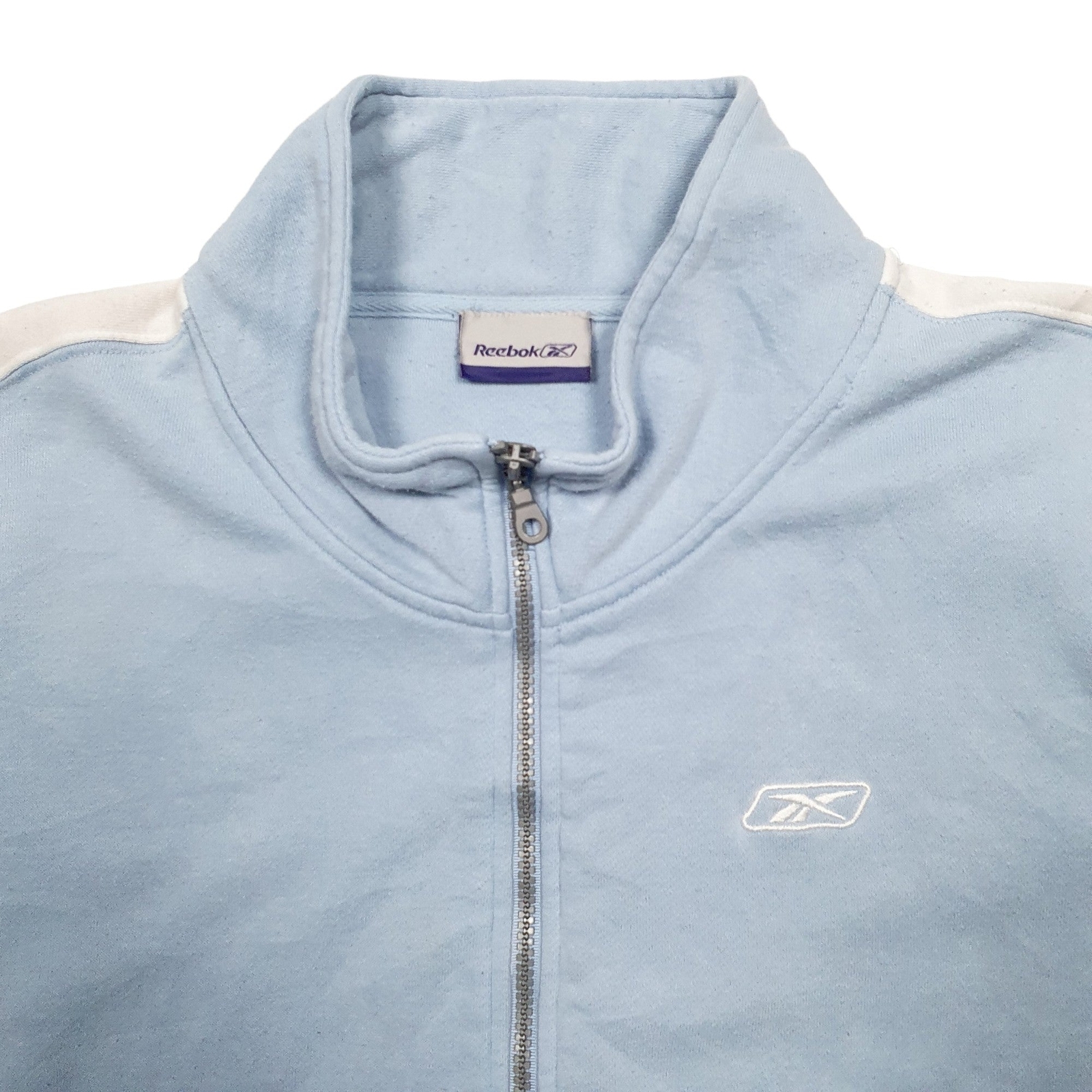 REEBOK Full Zip Cotton Jumper Sweatshirt Womens L image 2