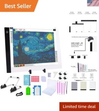 A3 LED Light Pad with 56 Grid Storage for Enhanced Diamond Painting Experience