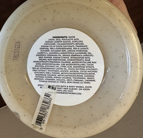 NEW SEALED BATH & BODY WORKS Sleep Lavender Cedarwood Creamy Body Scrub 11.5 OZ - Picture 5 of 7