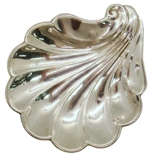 VINTAGE STERLING SILVER .925 FRANK W SMITH 352 SCALLOPED SHELL DISH NO MONOGRAM