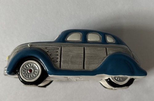 Department 56 Snow Village Oldtimer handbemalte Keramik #5457-7 blau! - Bild 2 von 12