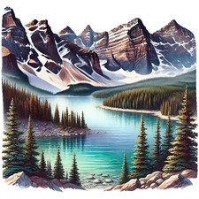 XXL 30X30 Autoaufkleber Colorado Rocky Mountains Aufkleber